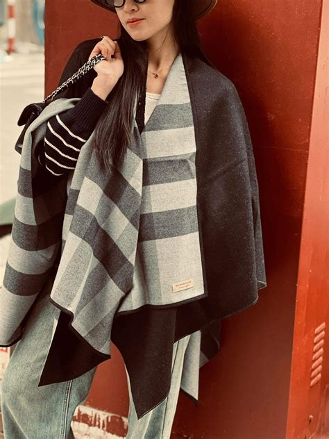 burberry poncho dupe
